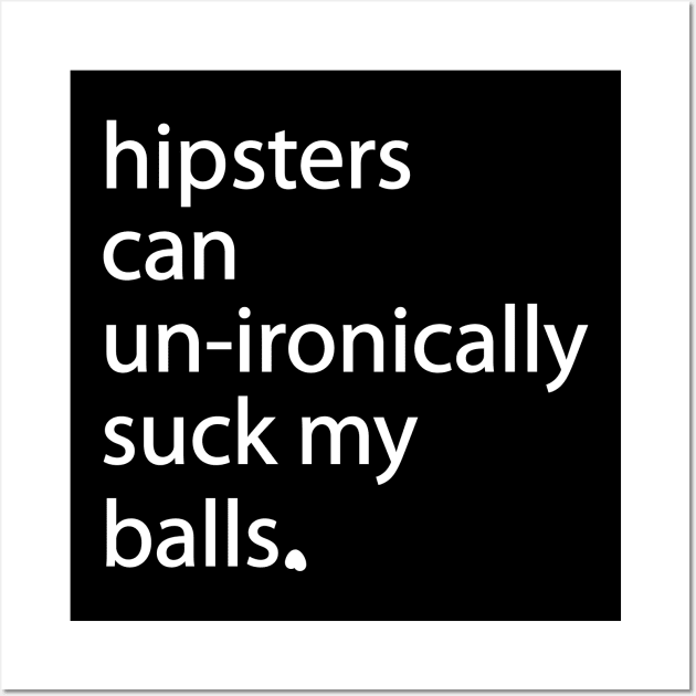 Hipster Balls (white) Wall Art by Roufxis